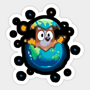 bluey in era Sticker